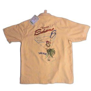 New With Tags Tommy Bahama 100% Silk Shirt "Shake My Day" Hawaiian Resort Shirt